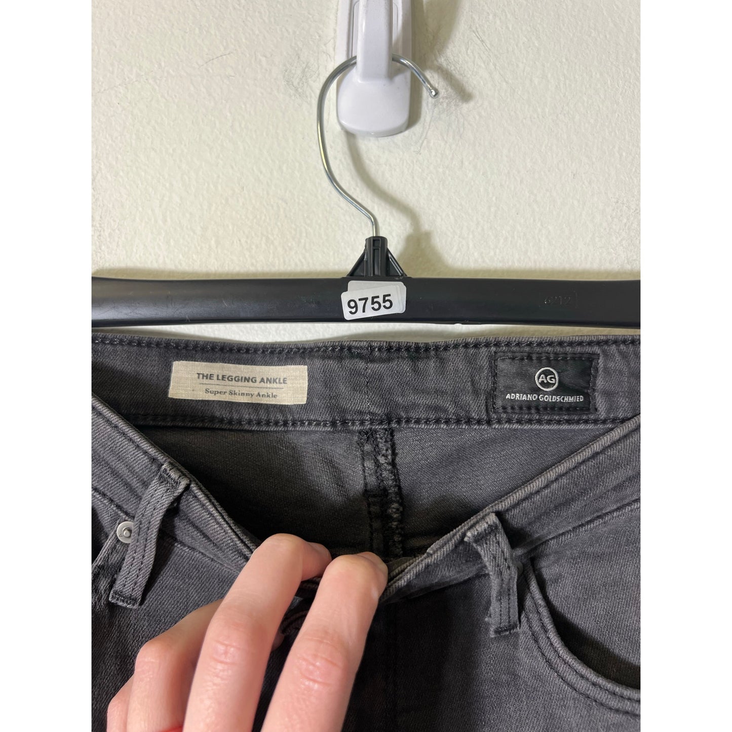 Adriano Goldschmied The Legging Ankle Super Skinny Ankle Black Jeans Sz 26R