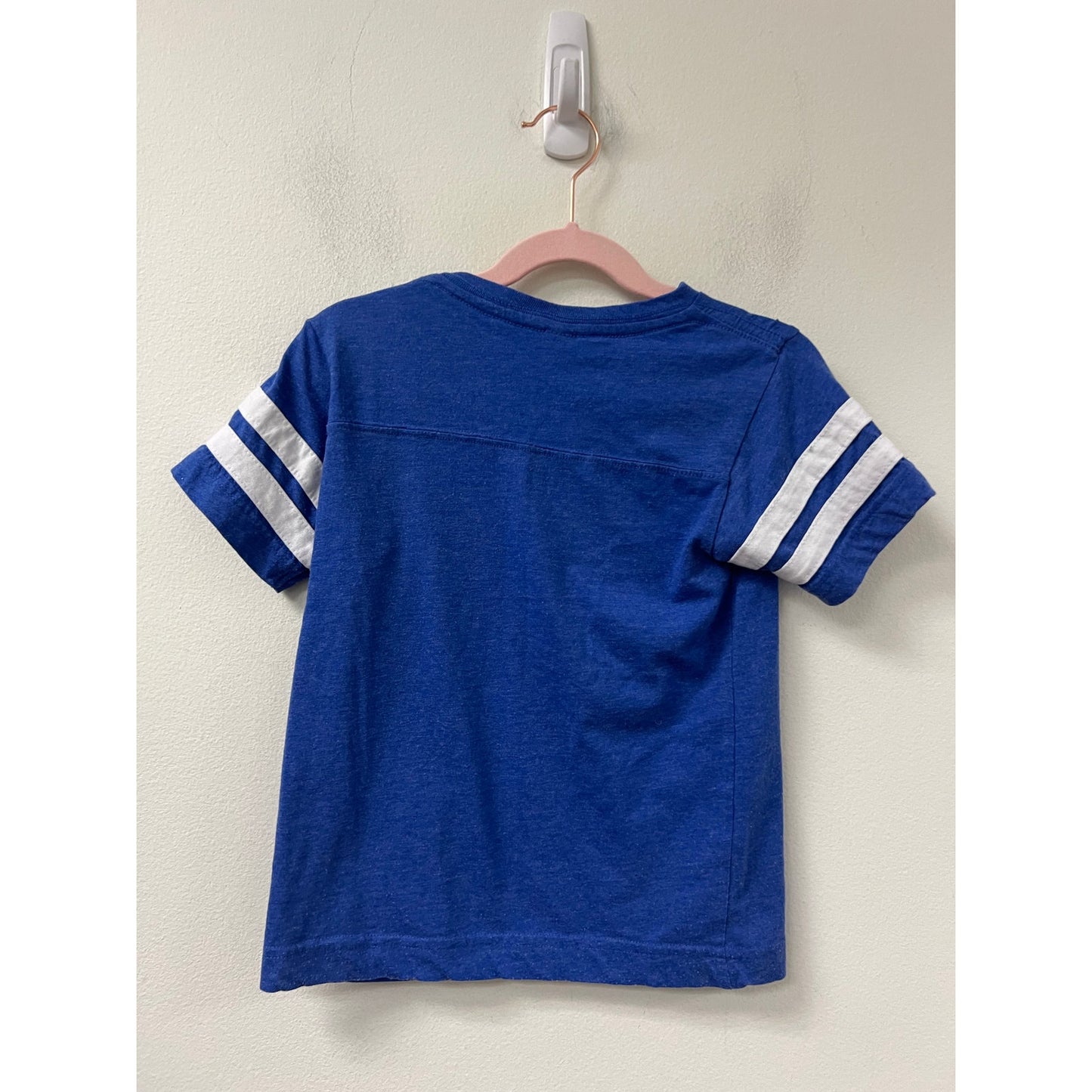Live and Tell Boys Embroidered Truck Blue and White T Shirt Sz XS