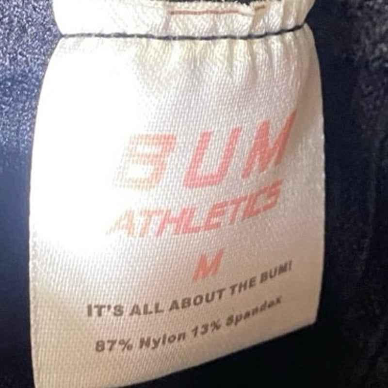 NWOT Bum Athletics High Waist Black Exercise Leggings Sz M