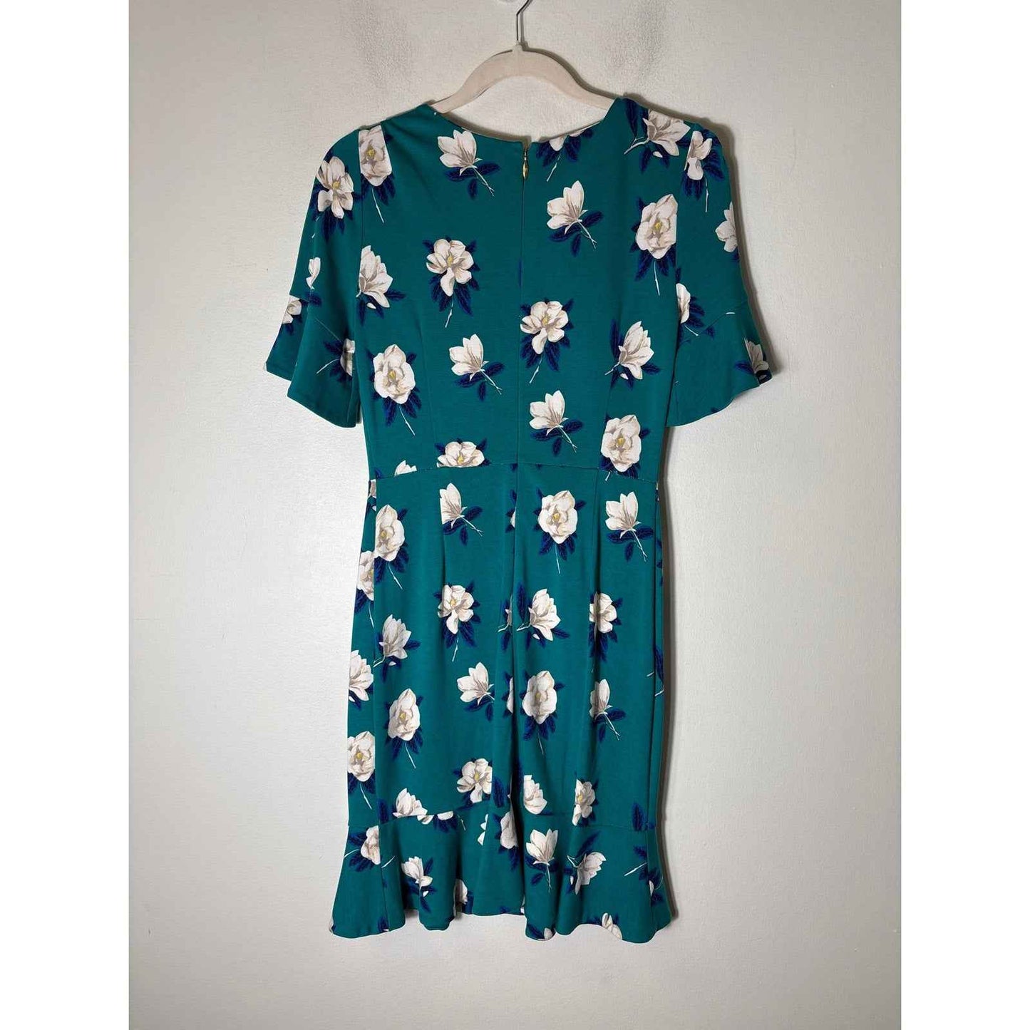 Draper James Teal and White Rose Dress Sz XS