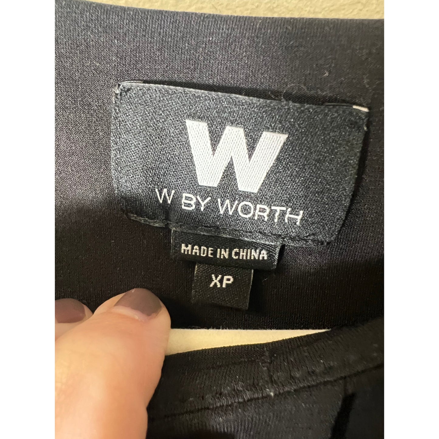 Worth by Worth Black Knee Length Dress Sz XP