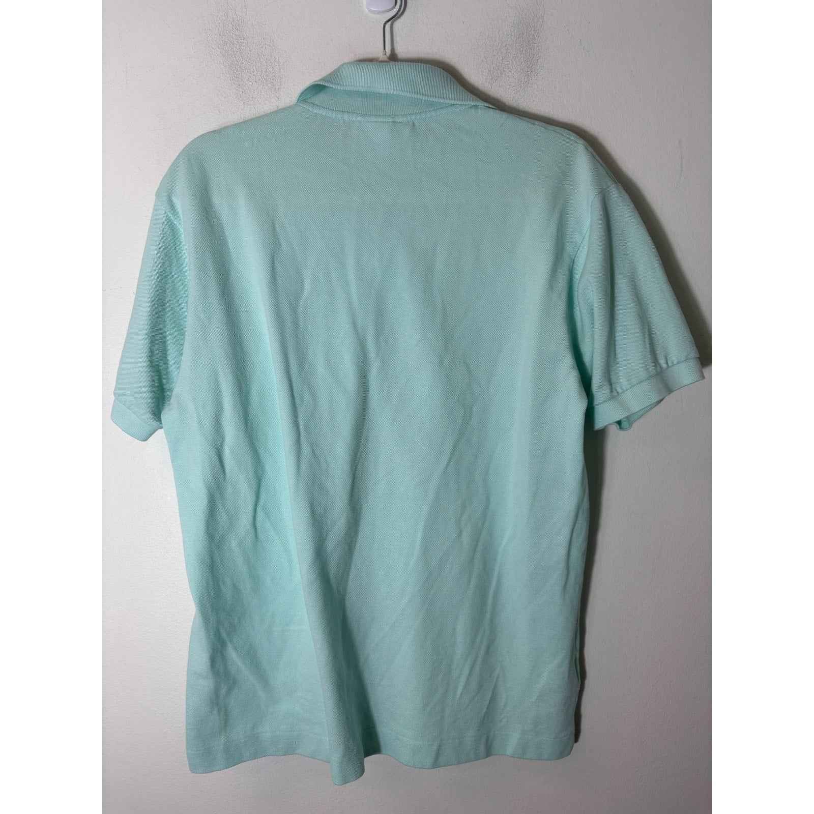 Men's Lacoste Mint Green Short Sleeve Polo Style Shirt Sz L