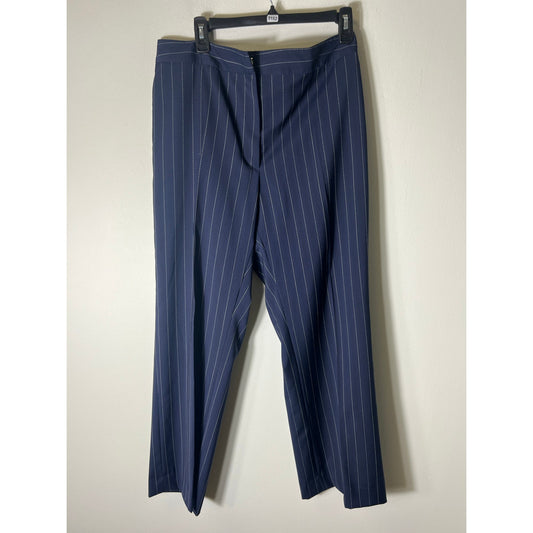 Zanella Navy and White Stripe Pants sz 14