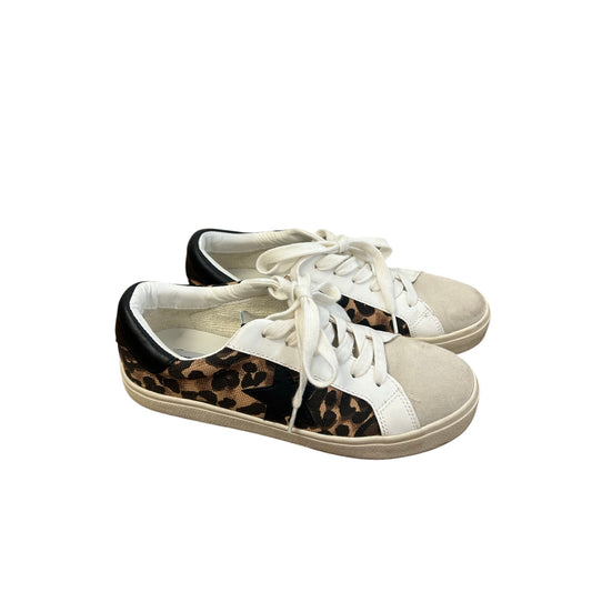 Steve Madden Multi Media Cheetah/Gray Tennis Shoes Sz 6