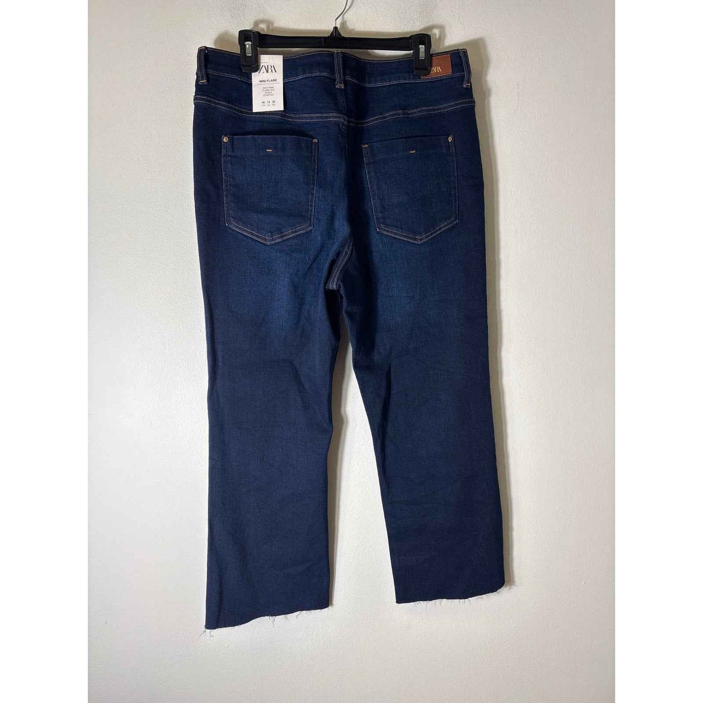 NWT Zara Mini Flare Jeans Sz 14