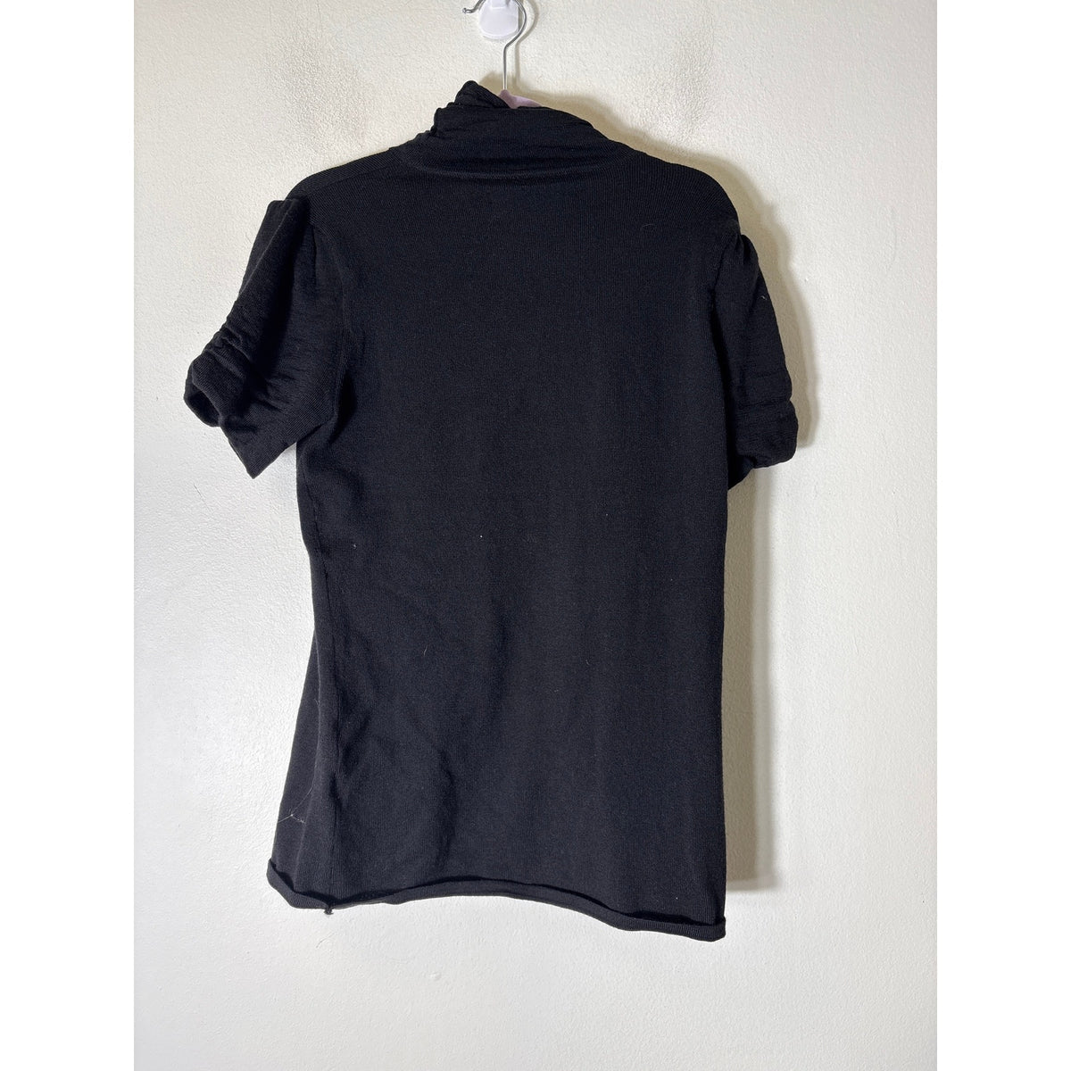 Antonio Melani Black Short Sleeve Turtle Neck Sz XS