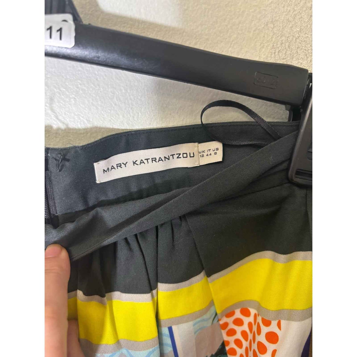 Mary Katrantzou Multicolor Cotton A Line Skirt Sz 8