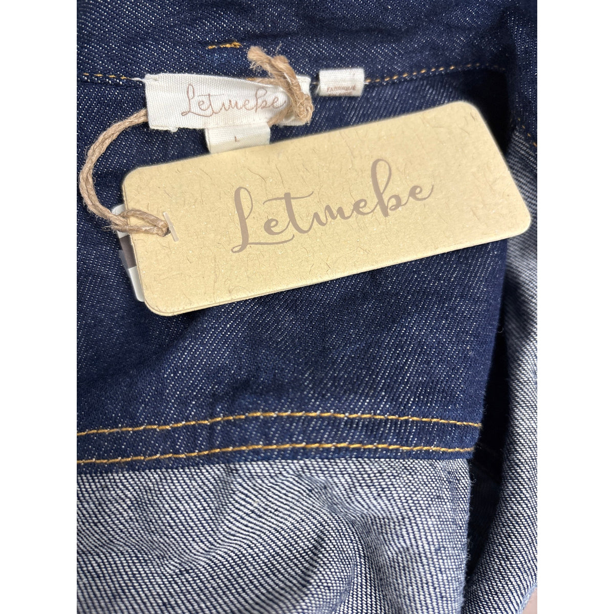 NWT Letmebe Denim Jacket Sz L