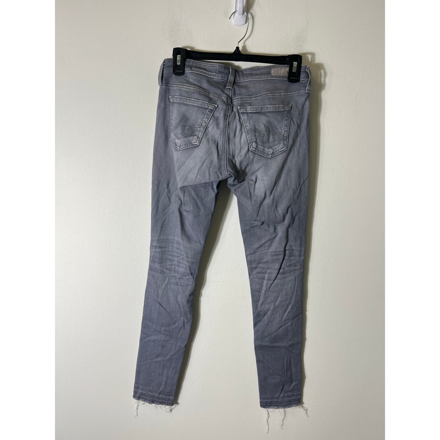 AG Super Skinny Ankle Legging Gray Denim Sz 25R