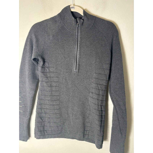 Lululemon Gray 1/4 Zip Pullover Sweater Sz S