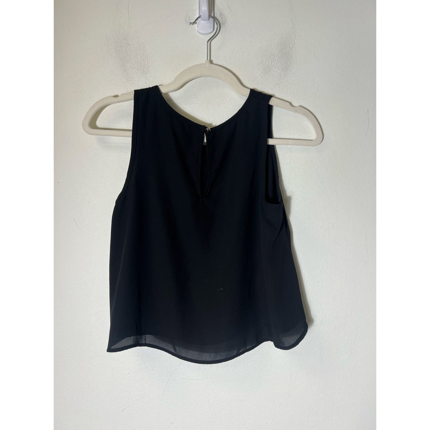 Bar III Black Sleeveless Crop Top Sz XS