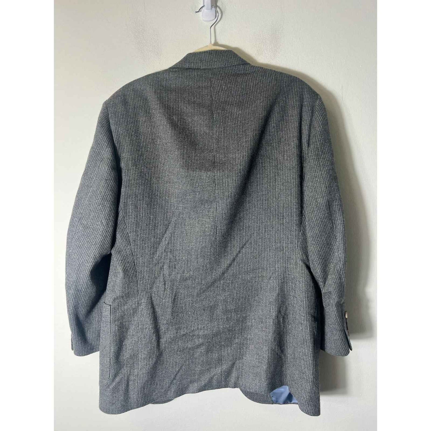 Men's Plainclothes Gray Wool Long Sleeve Winter Blazer Sz 40