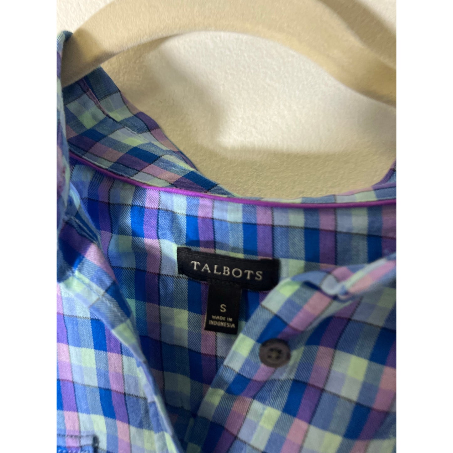Bundle of 2 J. Crew and Talbots Long Sleeve Cotton Button Up Shirts Sz S