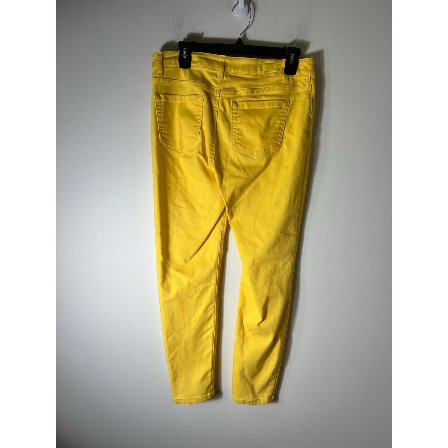 Jones New York Yellow Lexington Skinny Ankle Jeans Sz 10