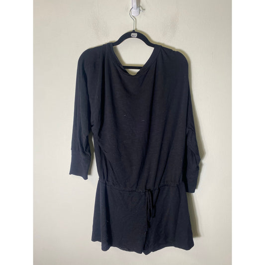 Lanston Light Sweater Romper, black Sz M