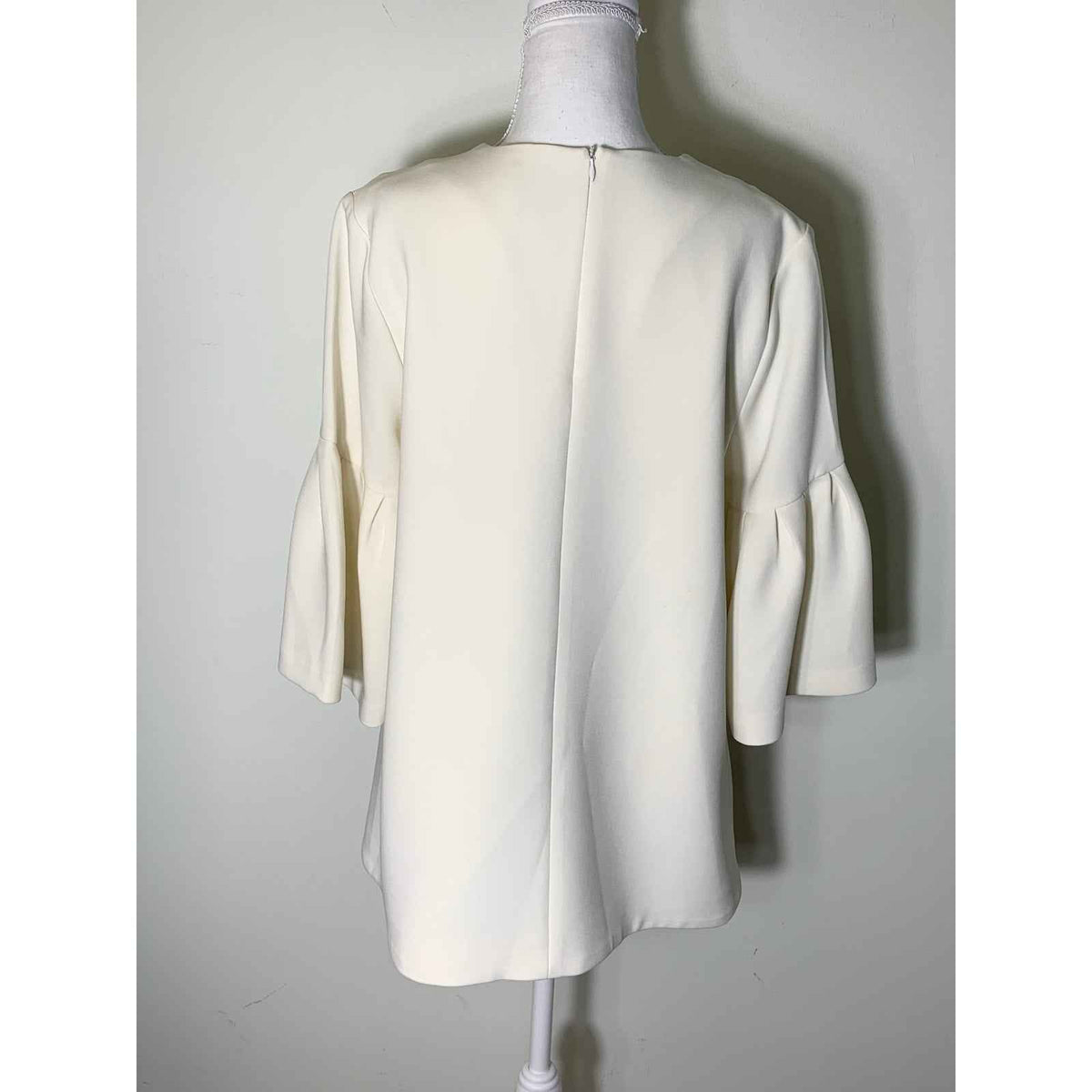Edit White Bell Sleeve Top Sz L