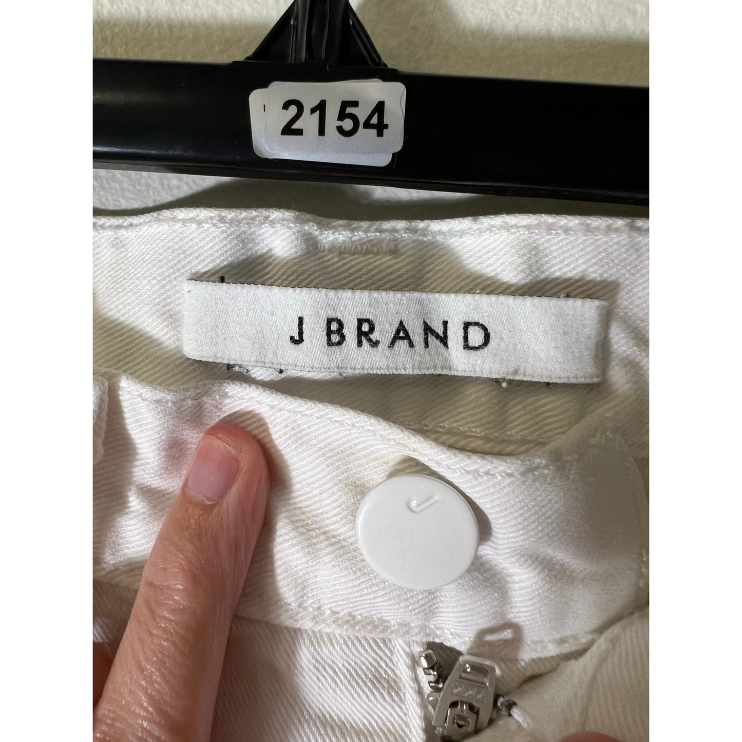J.Brand White Short Denim Distressed Cut Off Shorts sz 28