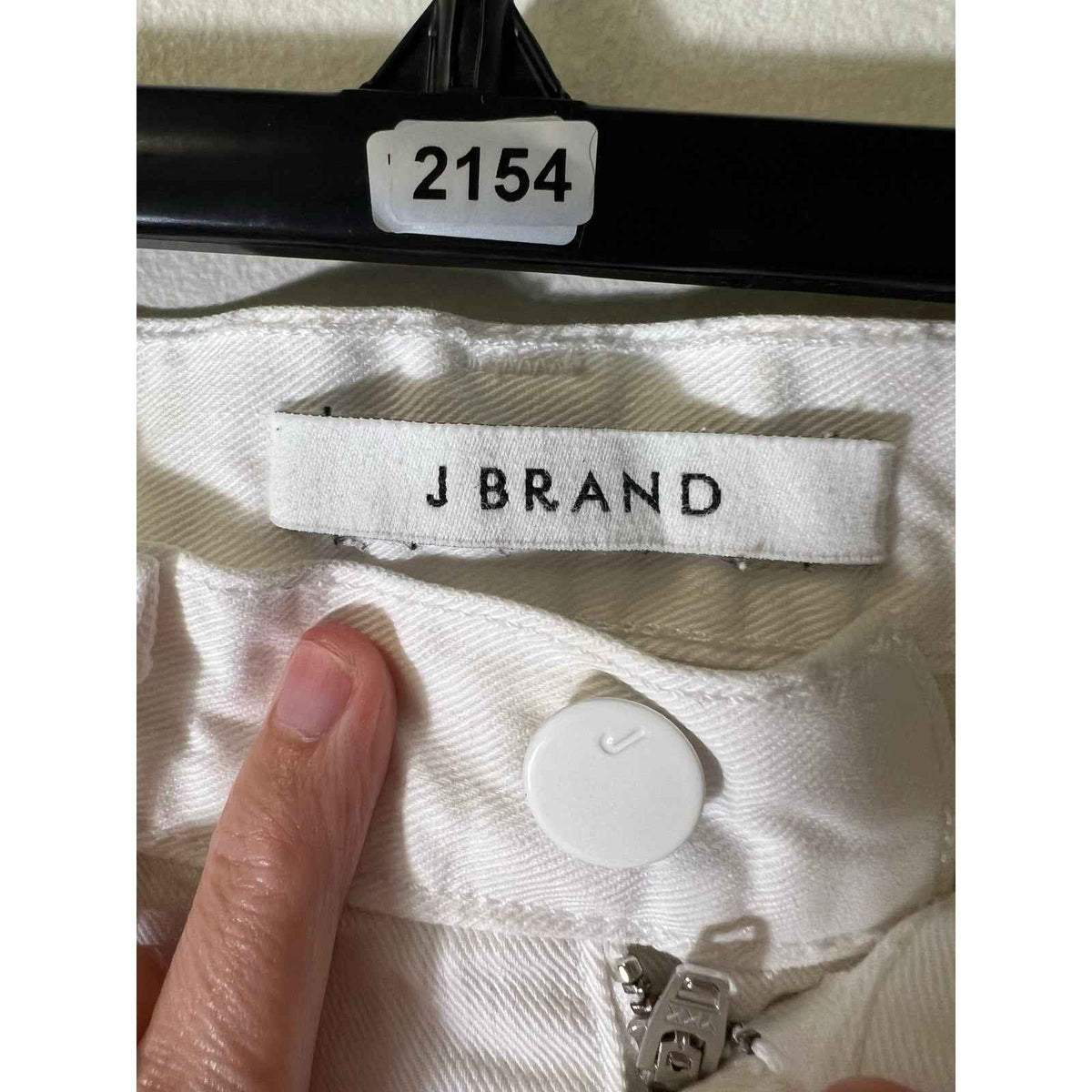 J.Brand White Short Denim Distressed Cut Off Shorts sz 28