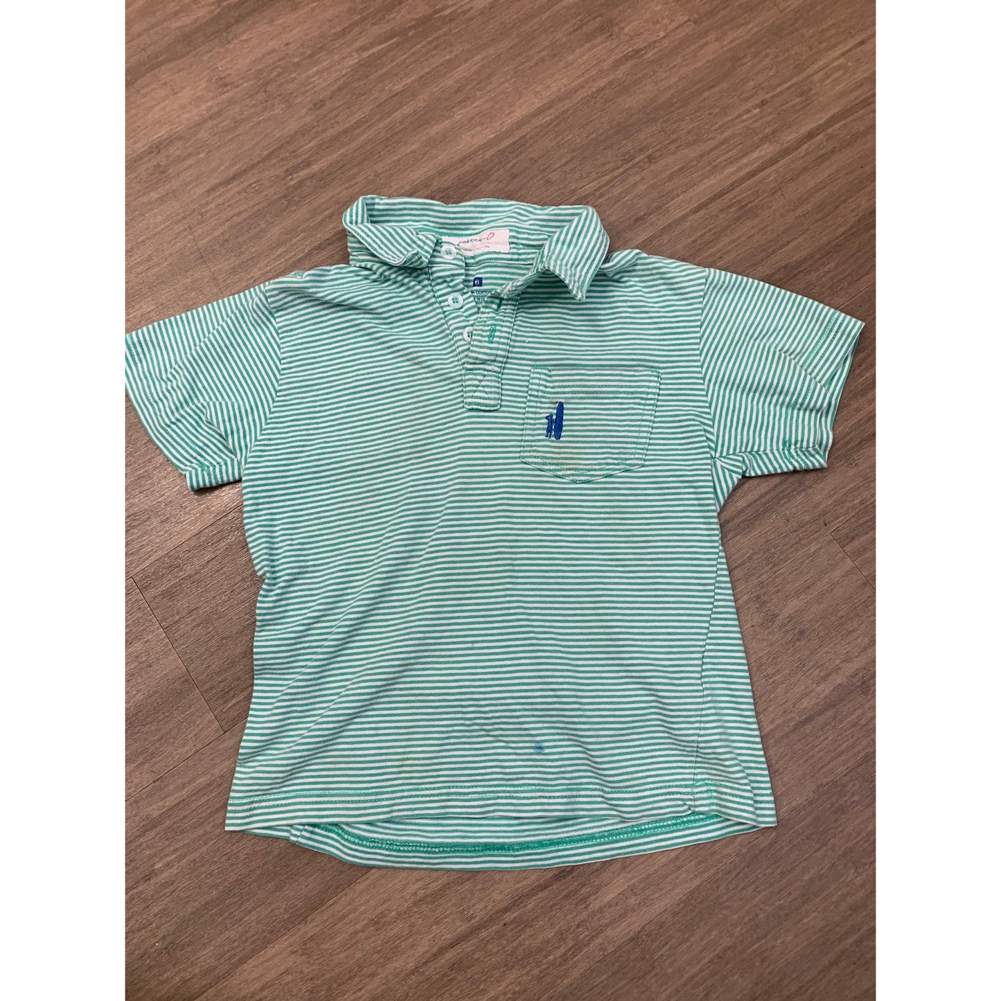 Boy's Bundle of 5 Vineyard Vines/Johnnie O Cotton Striped Golf Shirts Sz 5 and 6