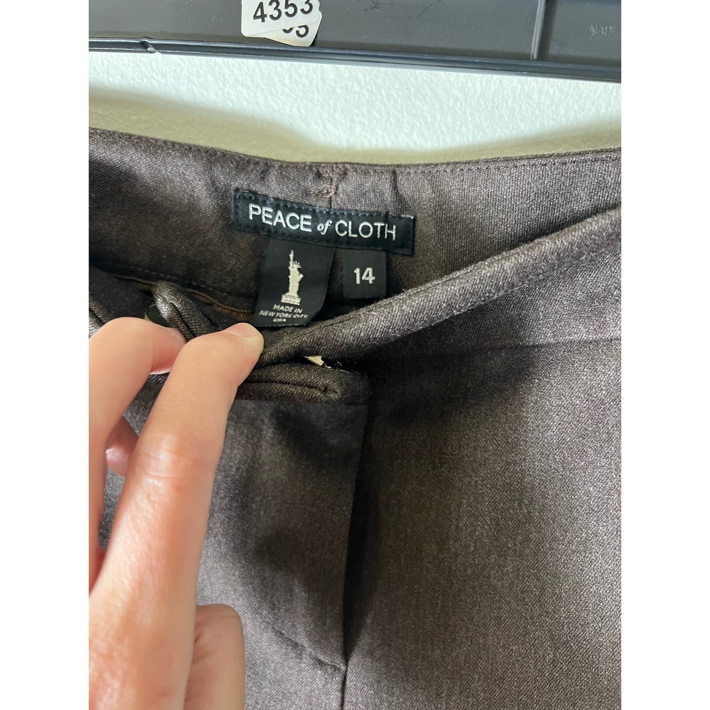 Peace of Cloth Brown Dress Pants size 14