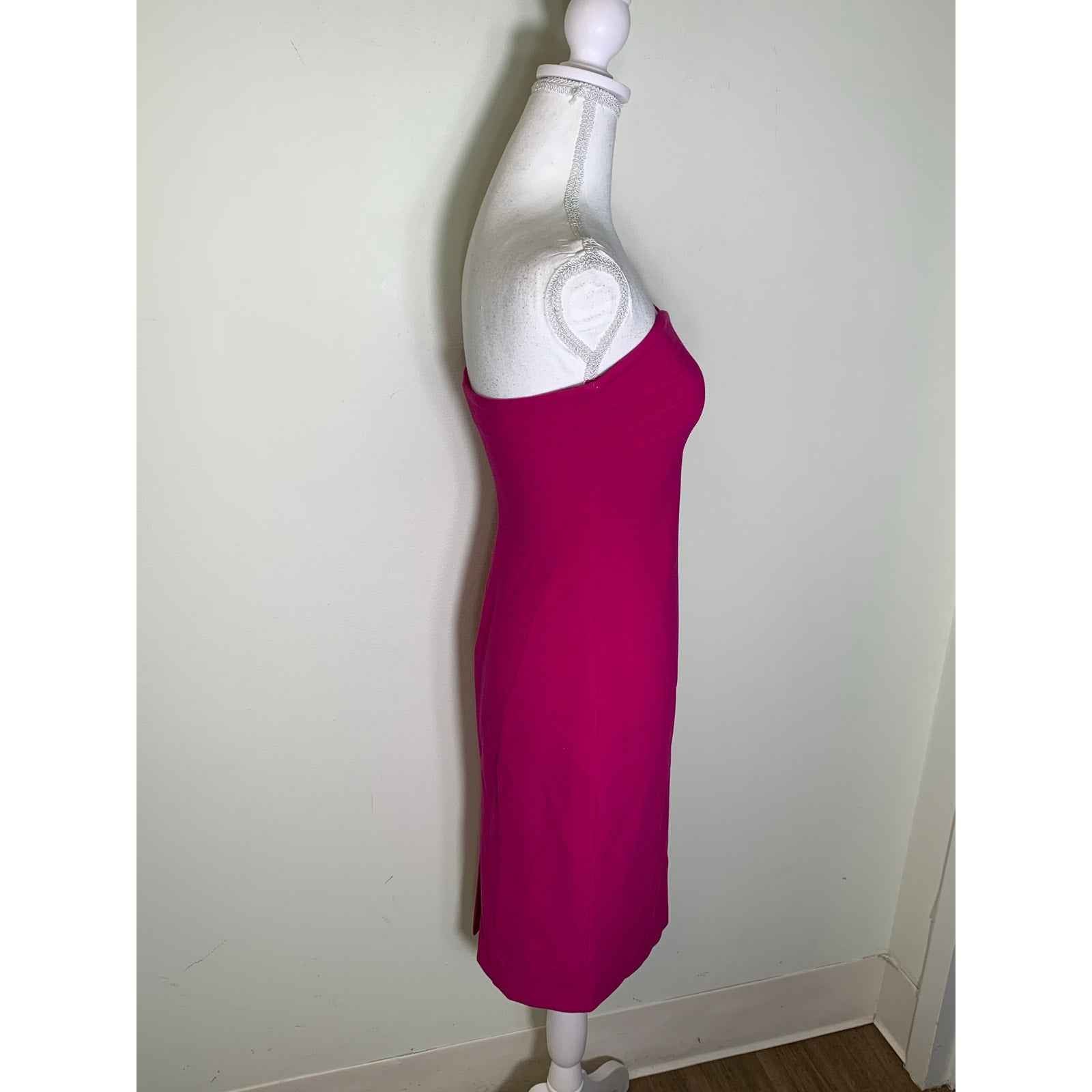 Likely Magent Strapless cocktail Dress Sz 4`