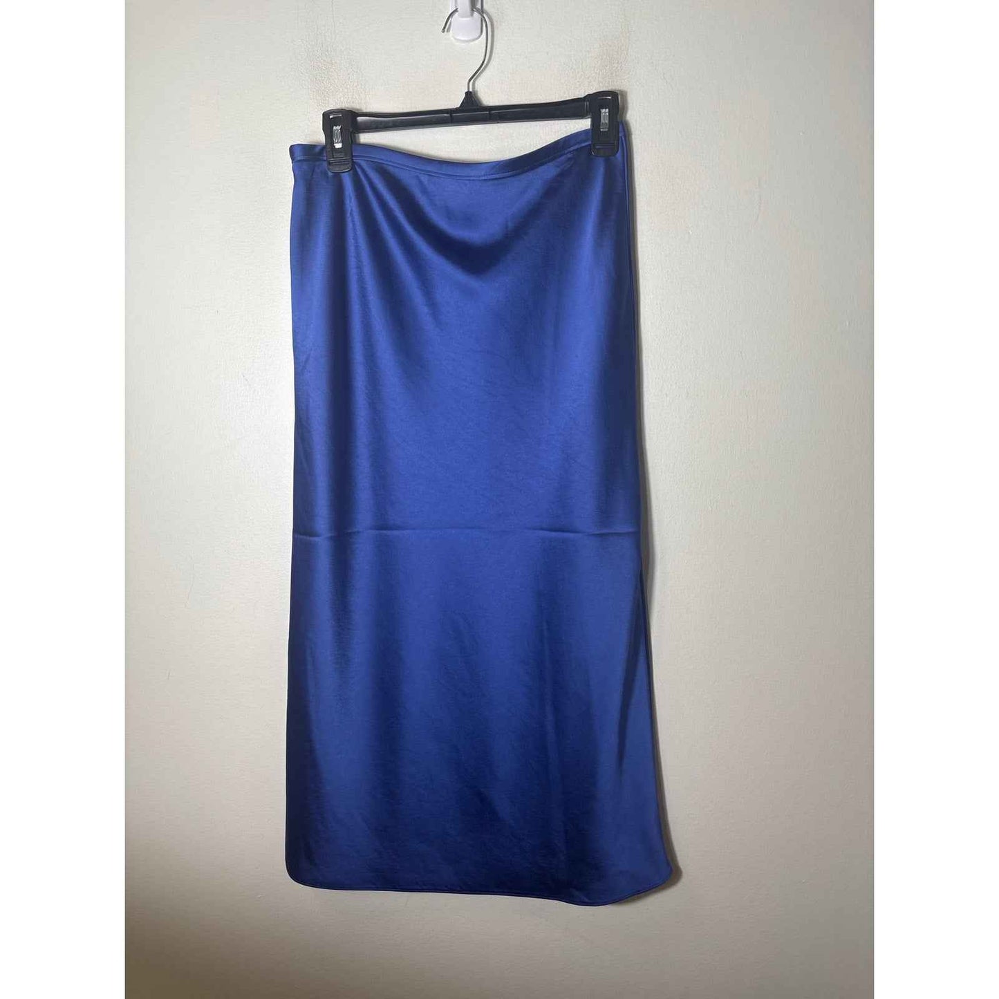 Trina Turk Cobalt Blue Side Zip Long Column Skirt Sz 6