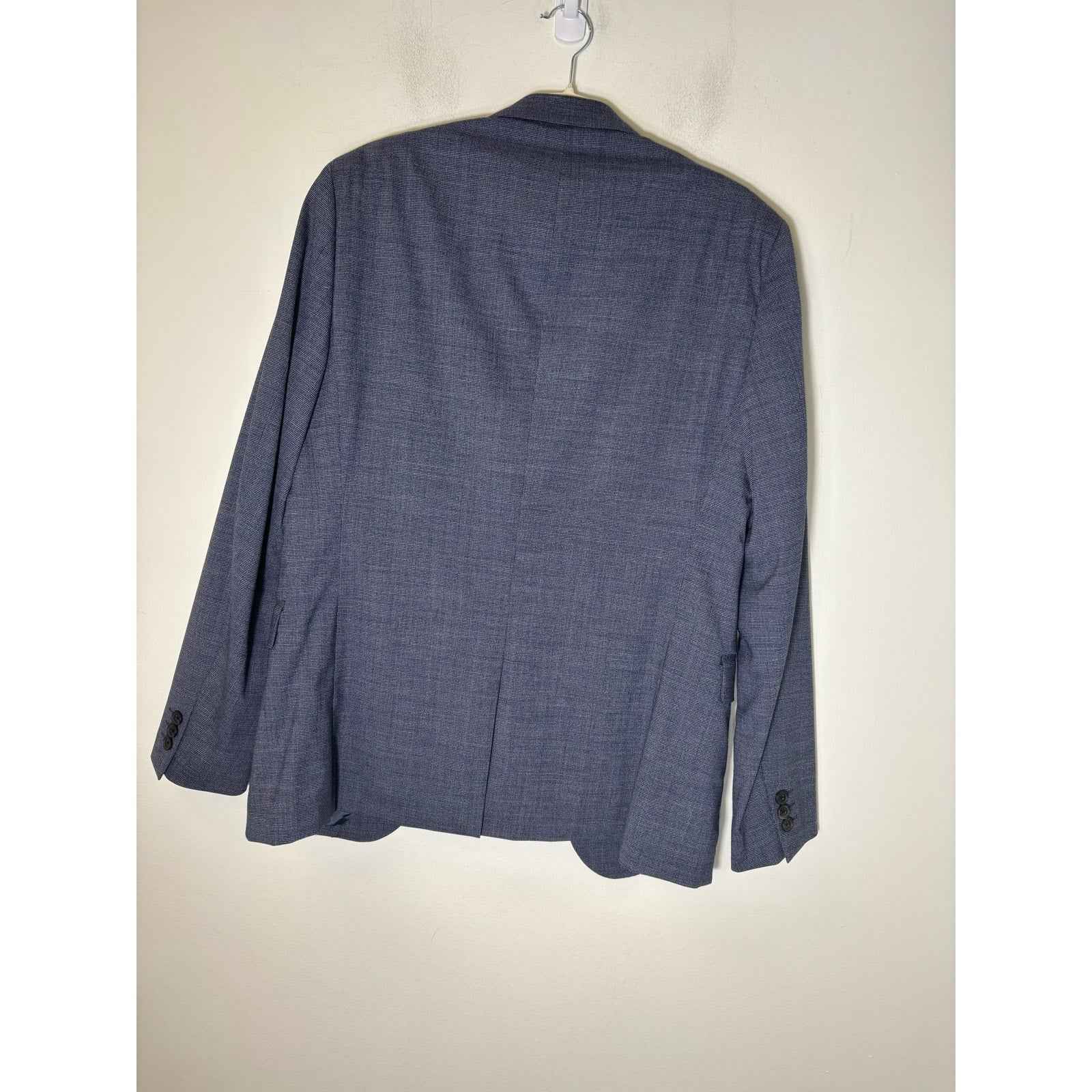 Men's Theory Bluish Gray Long Sleeve Dress Coat Sz 40