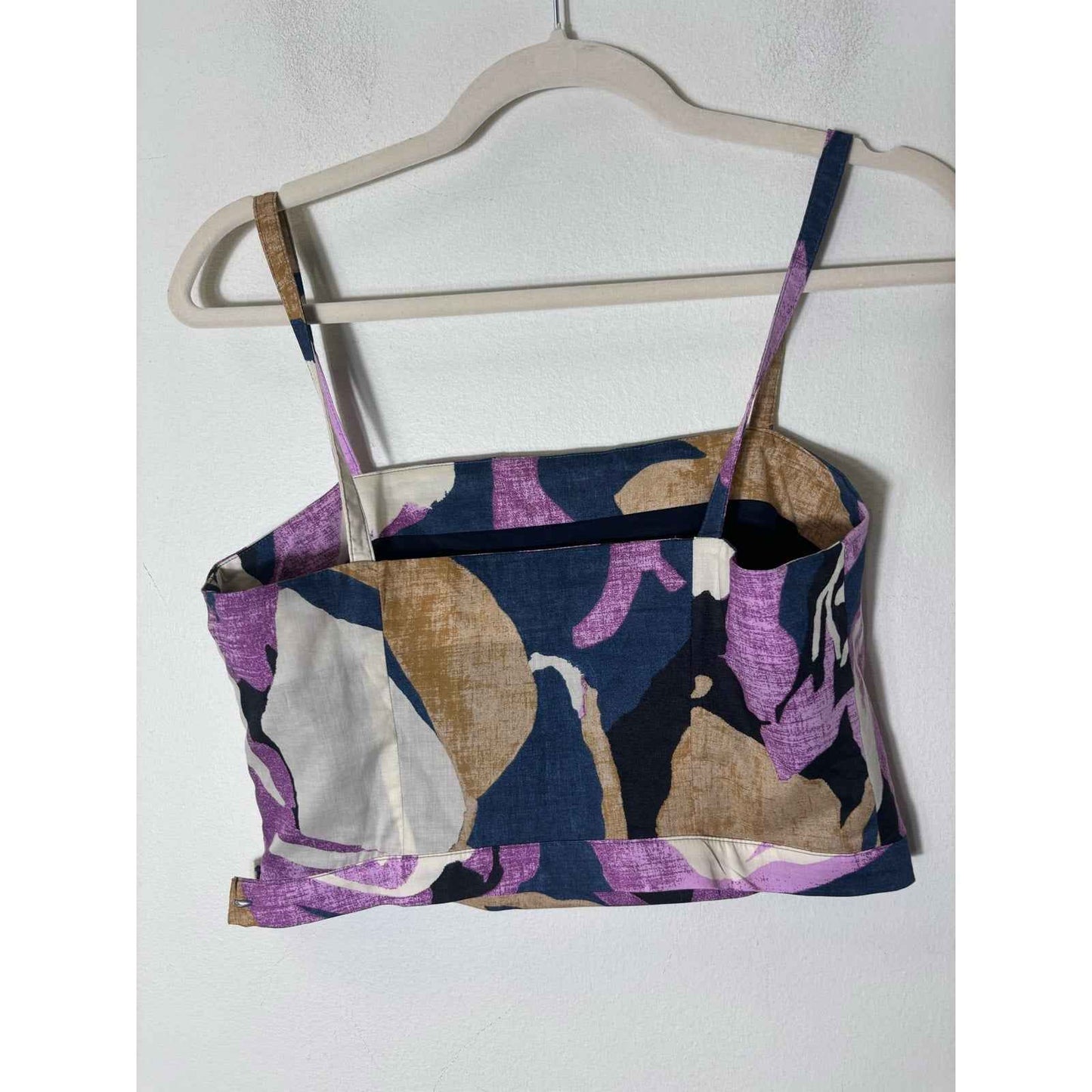 Banana Republic Puple Tan Crop Top and Skirt Set Sz 2