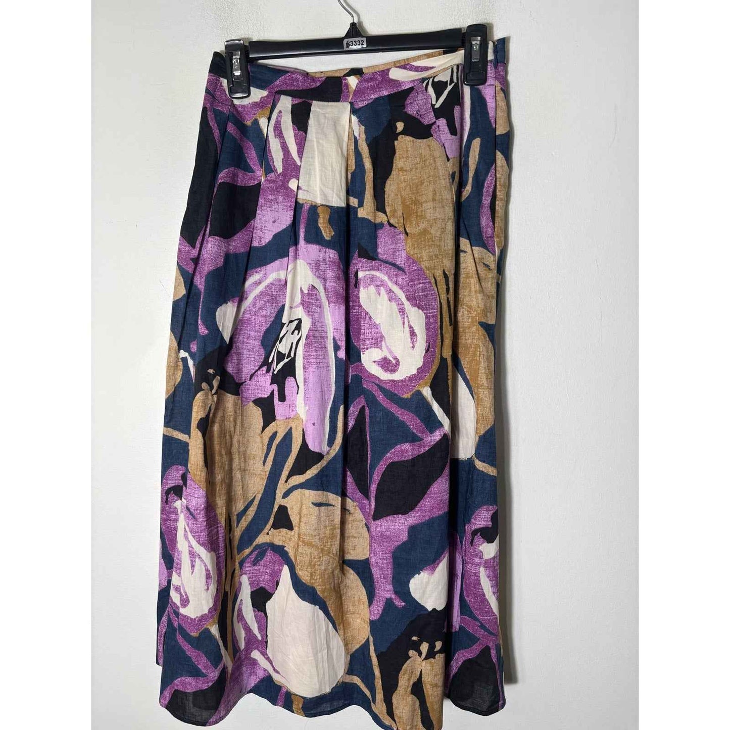 Banana Republic Puple Tan Crop Top and Skirt Set Sz 2