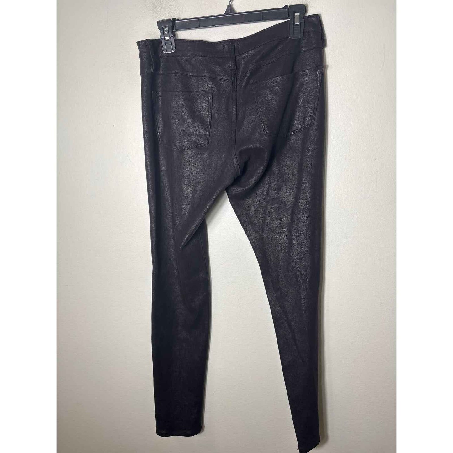 Just Black Soft Pebbled Black Denim Pants Sz 29