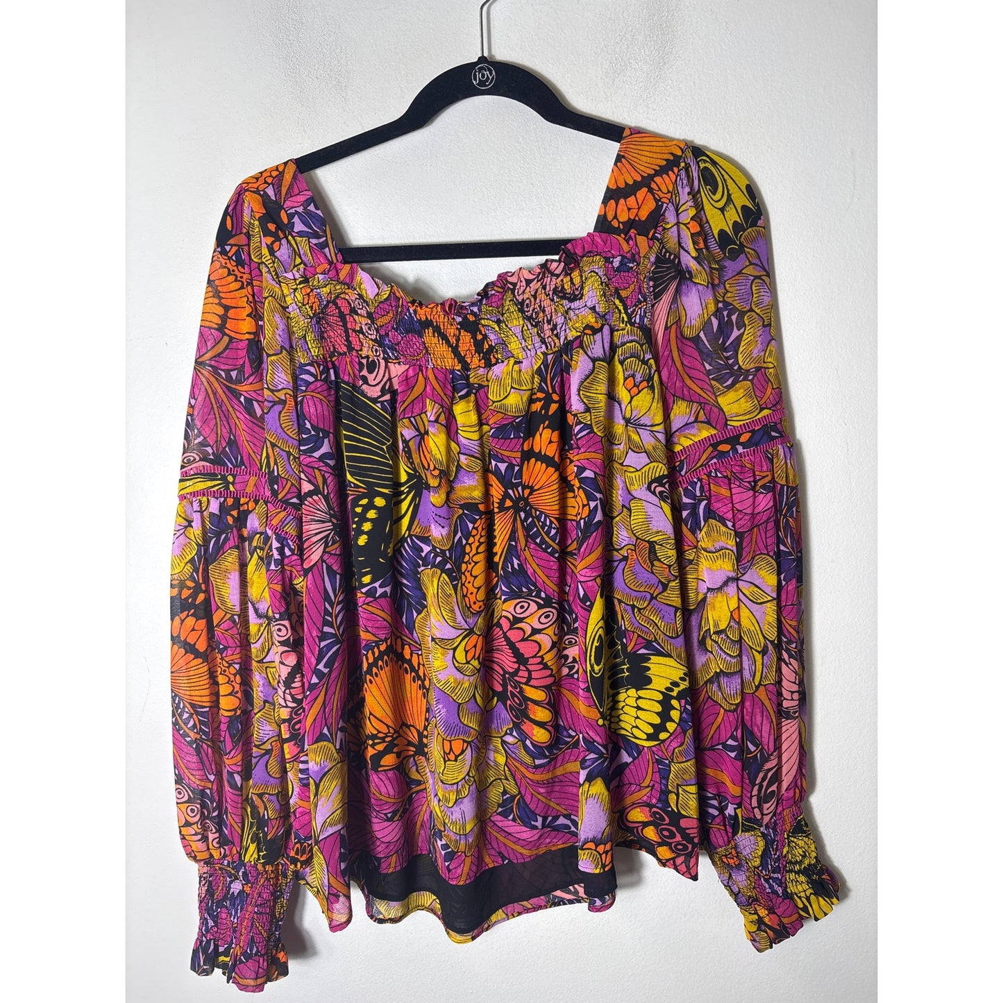 Anthropologie Butterfly Blouse Sz M