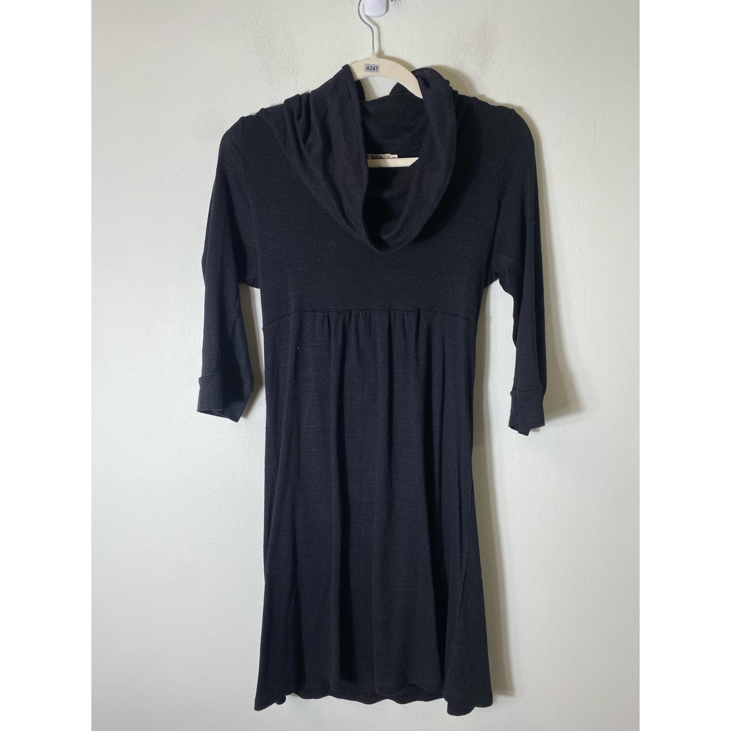 Michael Stars Maternity Cowl Neck 3/4 sleeve Dress One Size