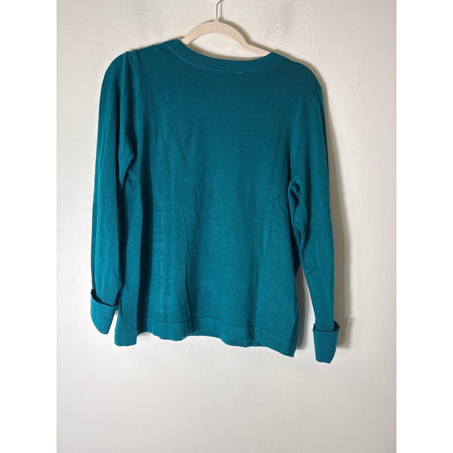 Lill Pulitzer Emerald Green Long Sleeve Sweater Sz L
