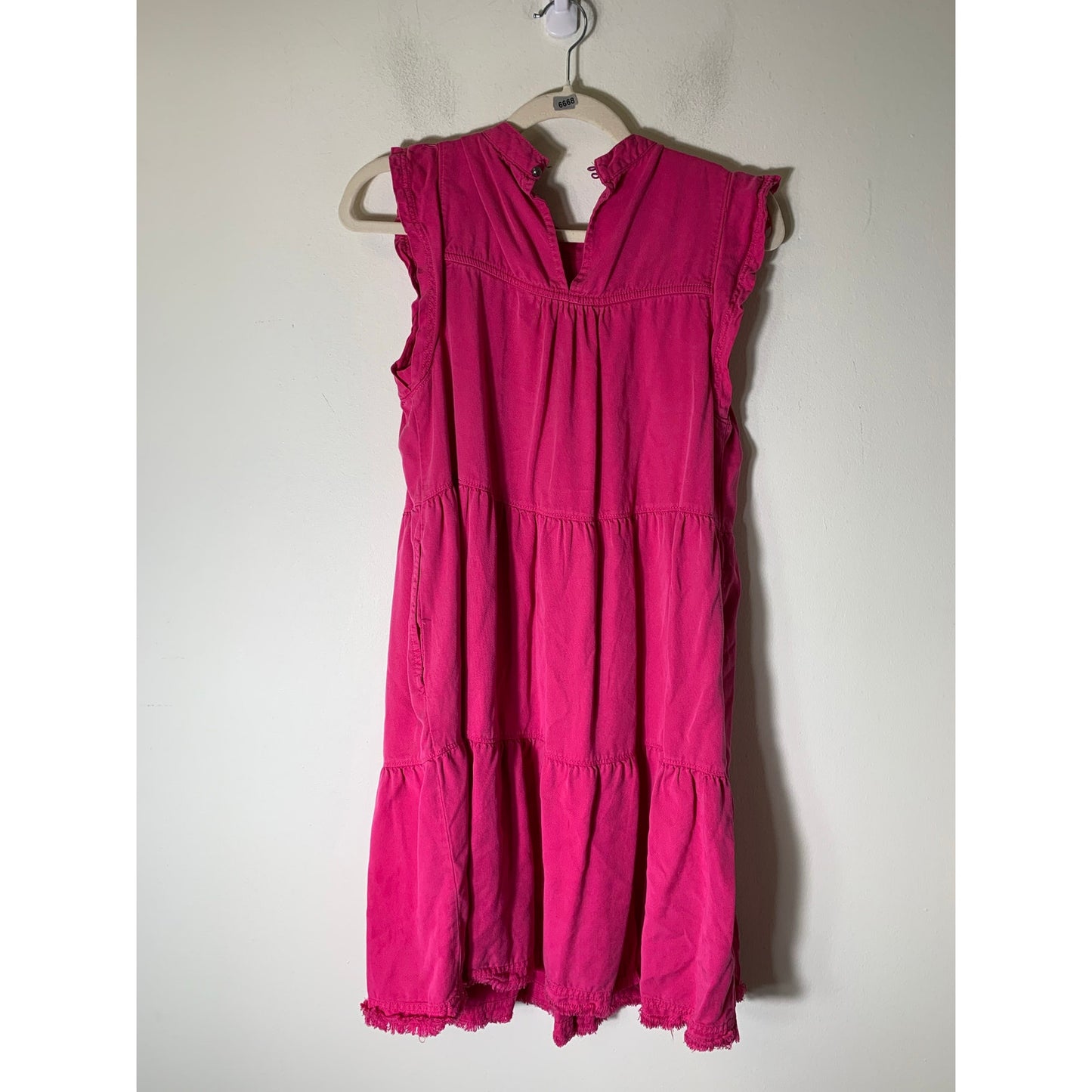 Velvet Heart Hot Pink Sleeveless High Collar Mini Dress Sz S