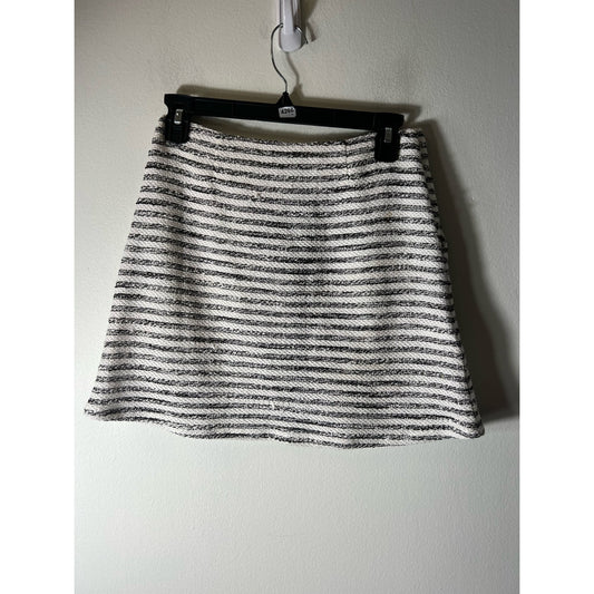 BCBGeneration Black and White Stripe Mini Skirt Sz 4