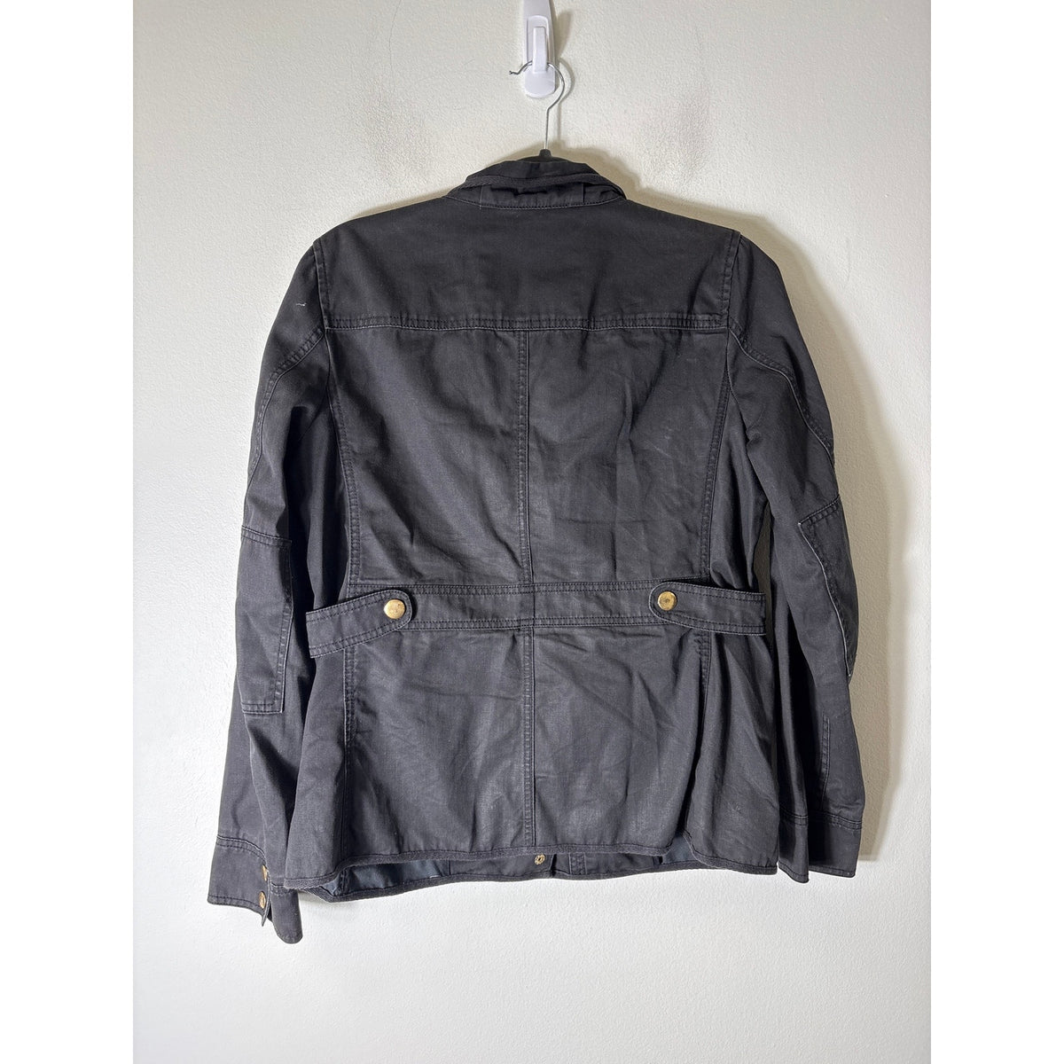 J. Crew Black Relaxed Boyfriend Field Jacket Sz M
