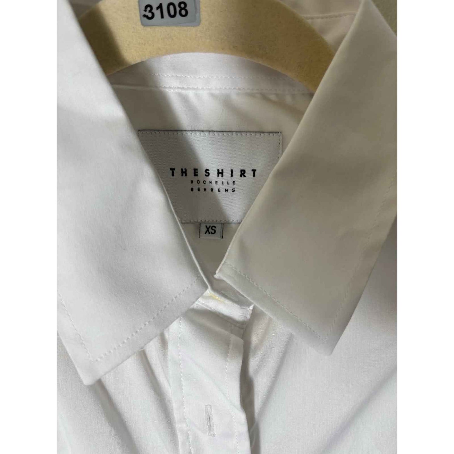 The Shirt White Button Up Sleeve Shirt Sz XS