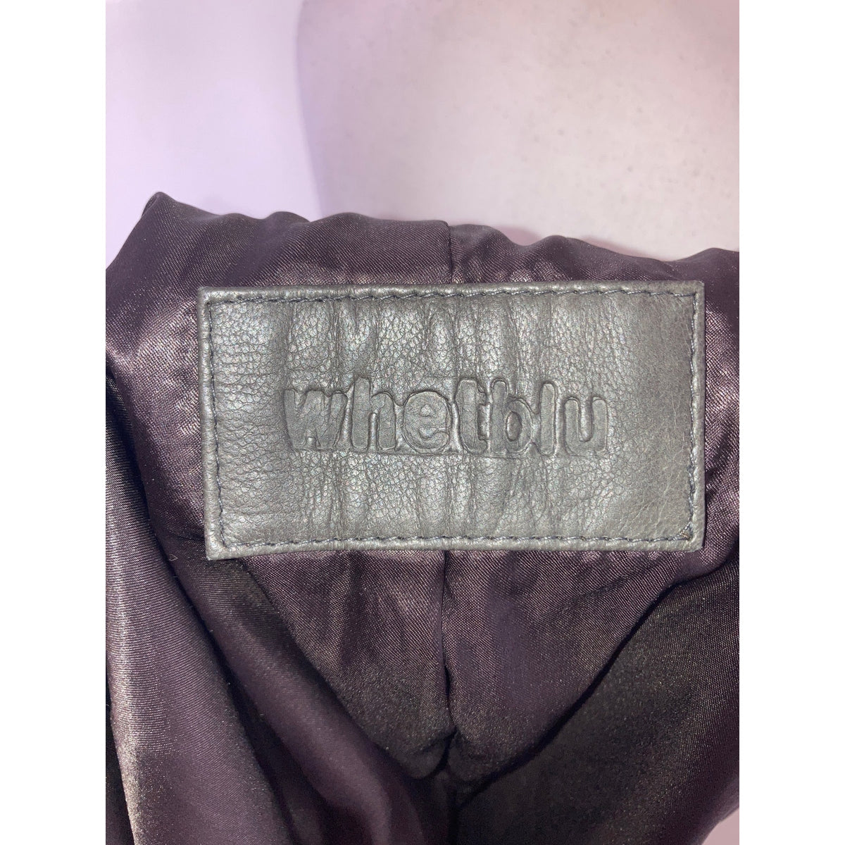Whetblu Gray 100% Leather JAcket Sz M