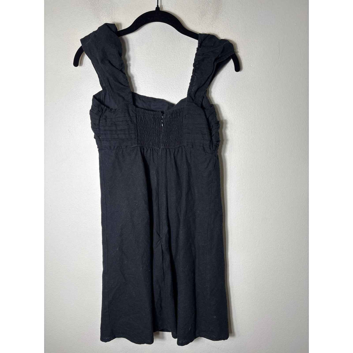Abercrombie & Fitch Black Linen Blend Knee Length Dress Sz M