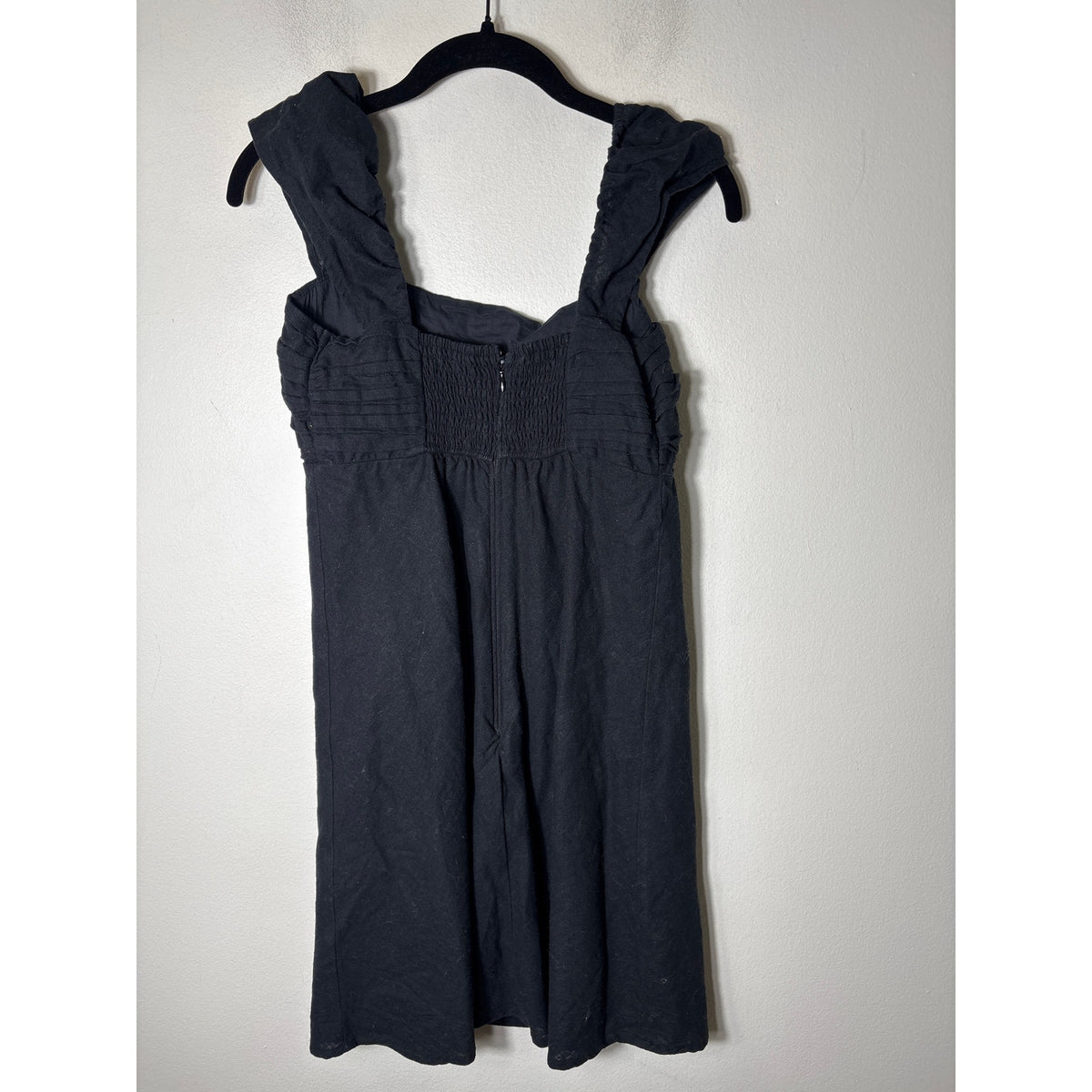 Abercrombie & Fitch Black Linen Blend Knee Length Dress Sz M