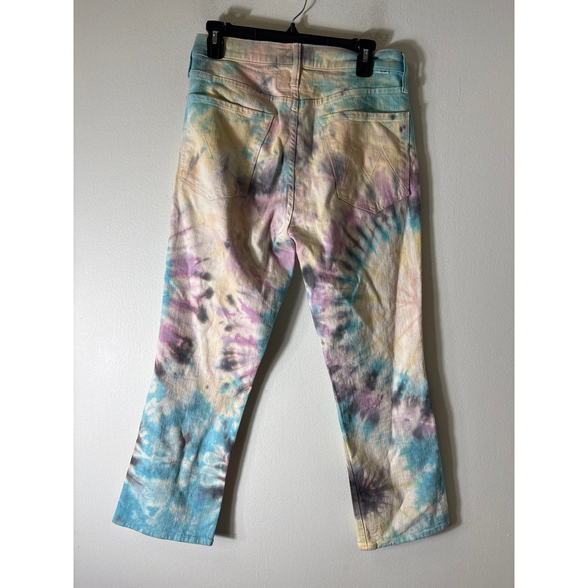 Mother Pastel Pink Tie Dye "The Tripper" Denim Jeans Sz 30