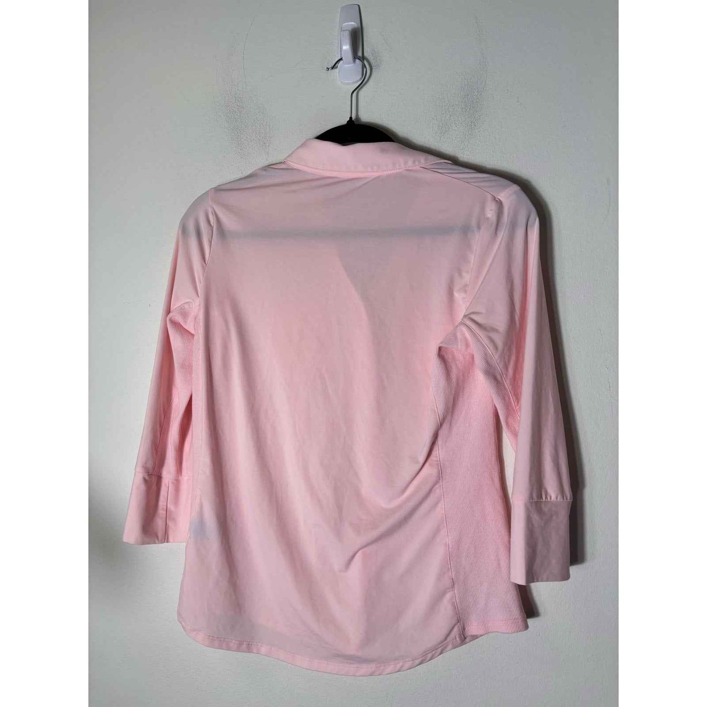 J. McLaughlin Pink Long Sleeve Fitted Button Up Shirt Sz XS