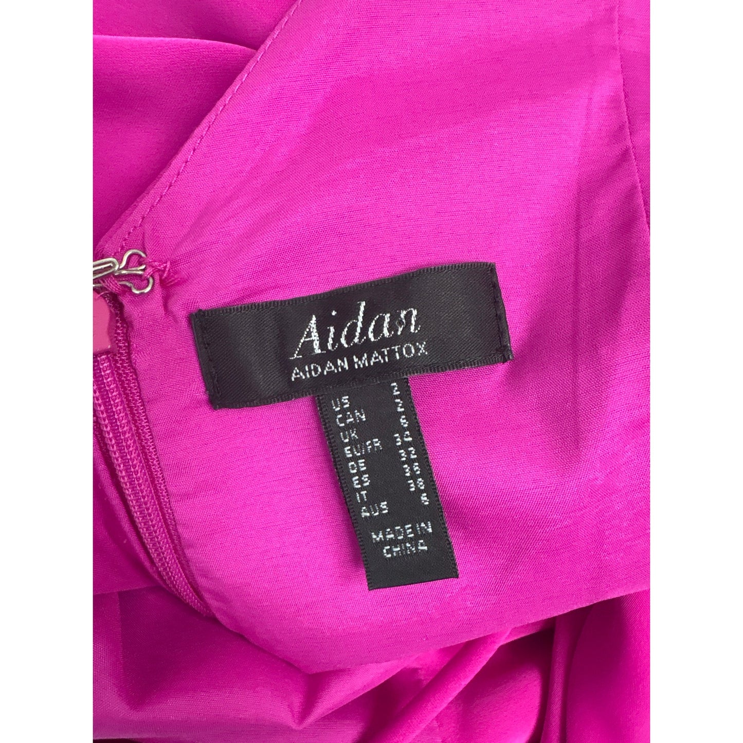 Aiden by Aiden Maddox Fushia Floor Length Gown Sz 2