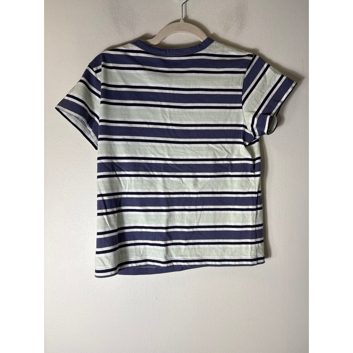 J.Crew Blue and Green Stripe Tee Sz XS