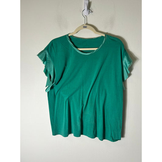 AQ Clothing Green Short Sleeve Tee Sz 0