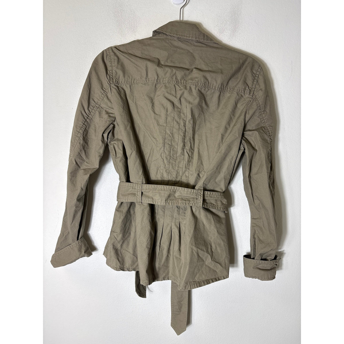 NWT Banana Republic Olive Green Long Sleeve Cropped Jacket Sz 4
