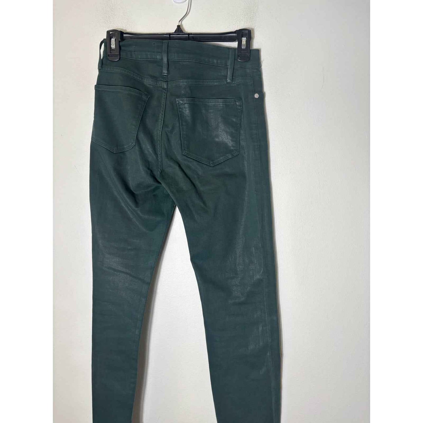 Frame Hunter Green Le High Straight Denim Sz 27