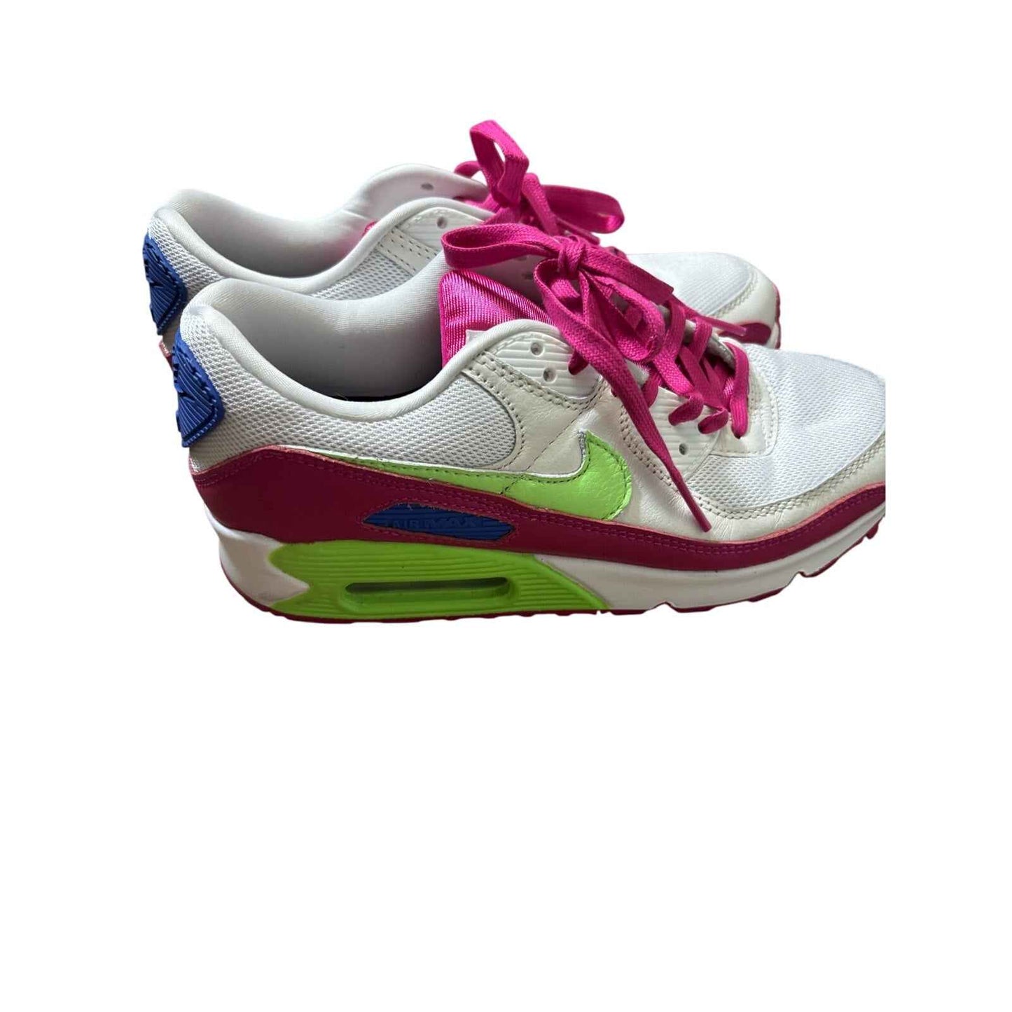 Woman's Nike White and Hot Pink Air Max Sz 7.5