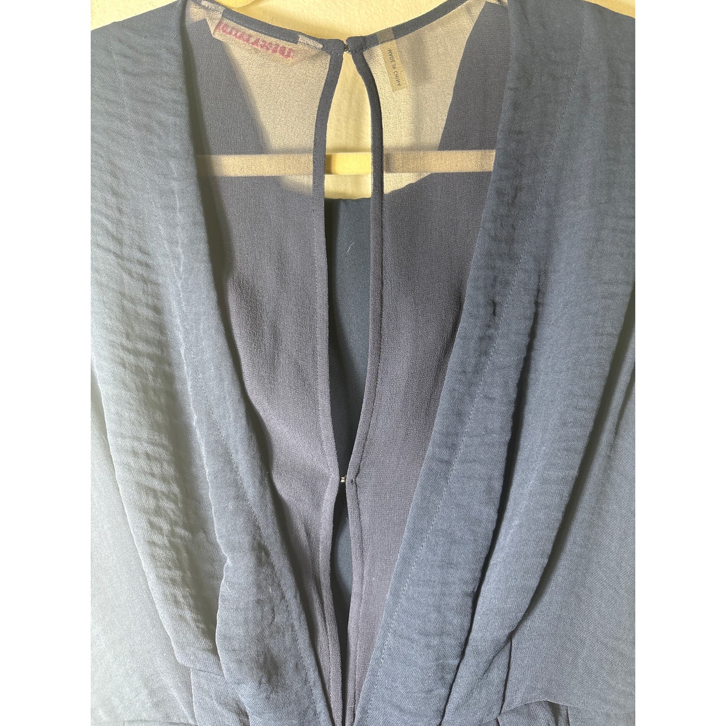 Rebecca Taylor Navy Open Back Top Sz 4