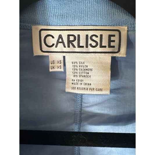 Carlisle Light Blue Sweater Blazer Sz xs